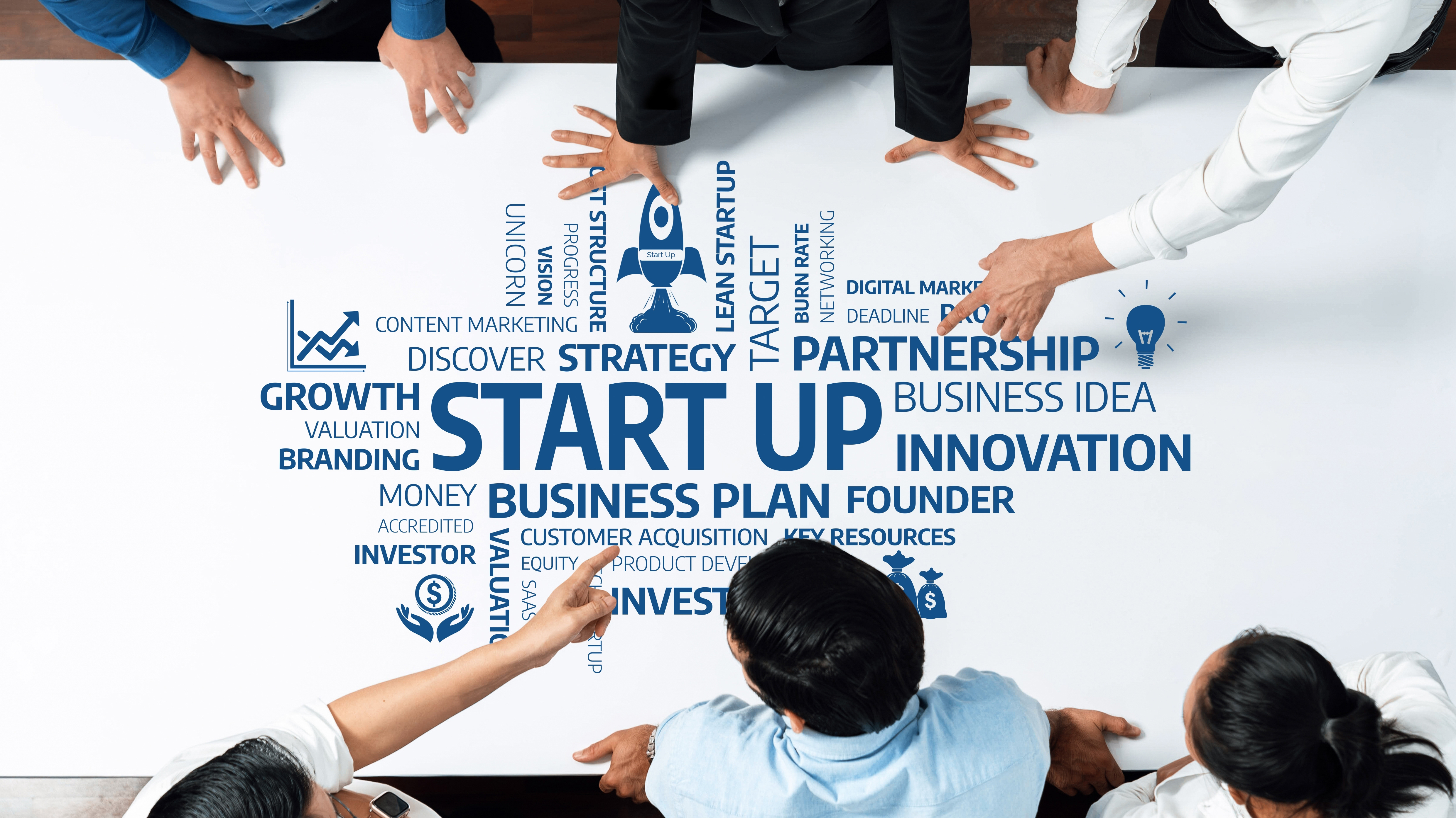 Startups are evaluated according to the following criteria
