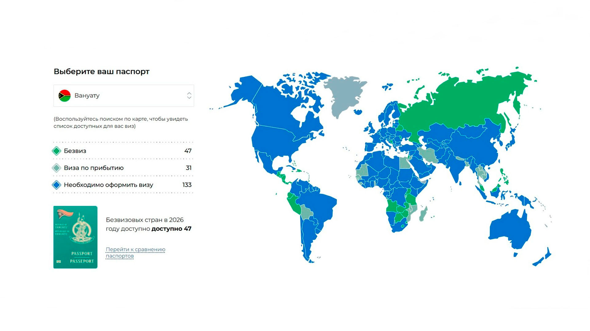 Visa on Arrival and E-Visa for Vanuatu Citizens